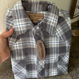 NWT Most Wanted Brand Flannel Long Sleeved Shirt Sz. Med